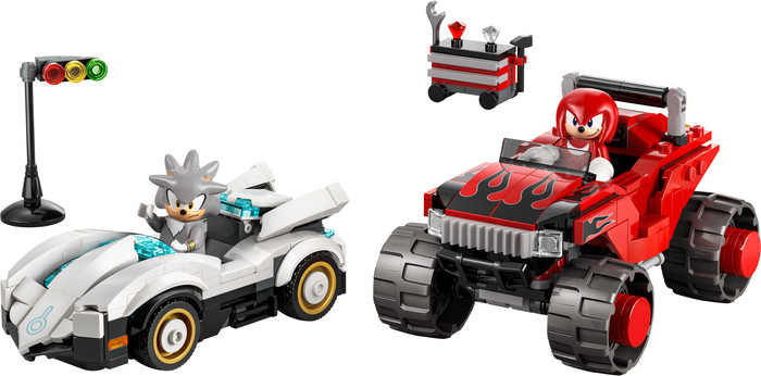 LEGO Sonic Silver's Car vs Knuckles' Monster Truck 77118 Main Image