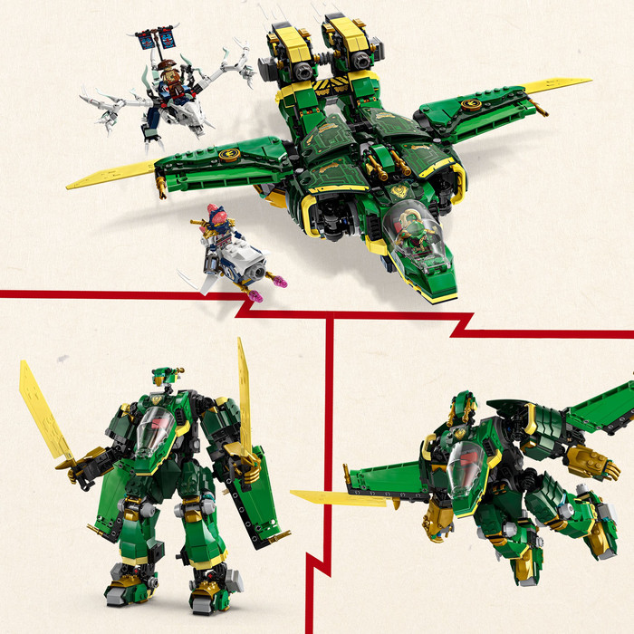 LEGO NINJAGO Lloyd's Jet Mech 71845 product in use