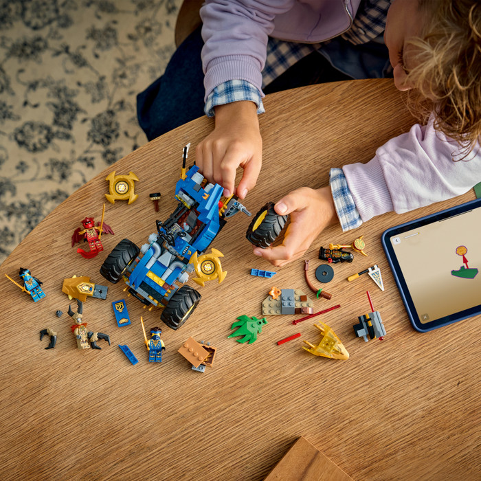 LEGO NINJAGO Jay's Transforming Car 71856 product in use