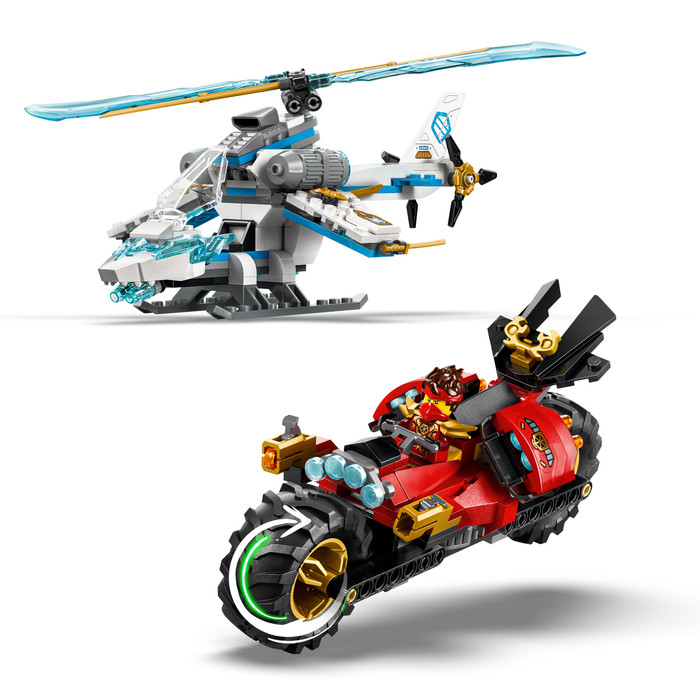 LEGO Ninjago Ninjavoertuigen bij de boomhut 71857 product in gebruik