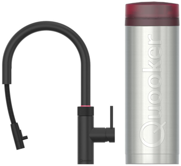 Quooker PRO3 + Quooker Flex Round Black Main Image