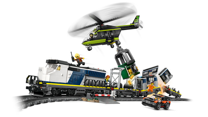 LEGO City Police Train Heist 60508 product in use