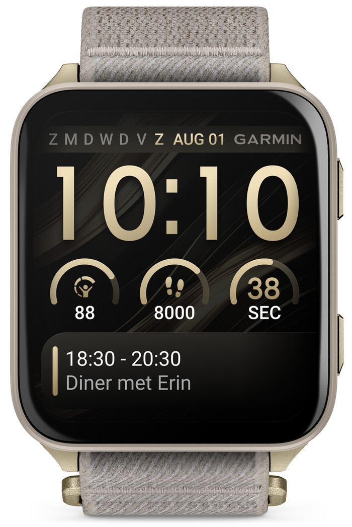 Garmin Venu X1 Goud voorkant