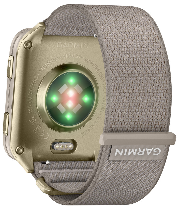 Garmin Venu X1 Goud achterkant