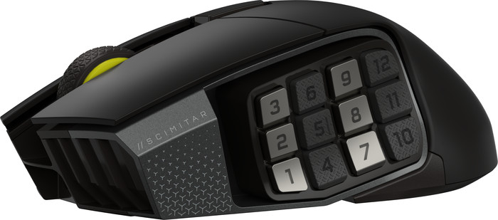 Corsair Scimitar Elite Wireless SE Gaming Muis linkerkant