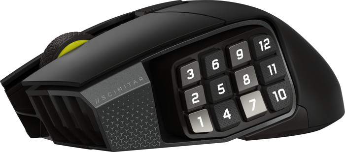 Corsair Scimitar Elite Wireless SE Gaming Muis linkerkant