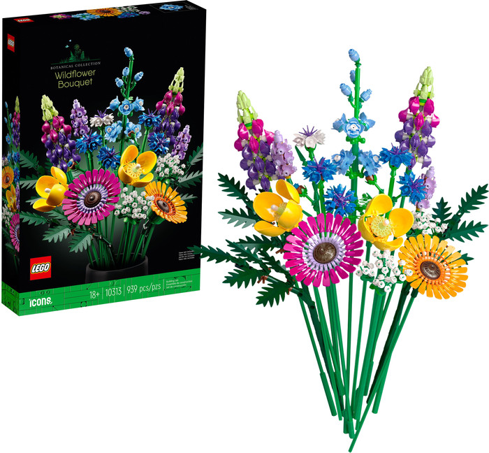 LEGO Botanicals Wilde Bloemenboeket 10313 rechterkant