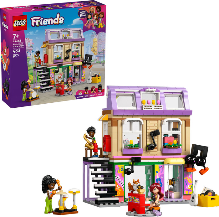 LEGO Friends - Le Magasin de Musique et l¿Appartement 42653 côté droit