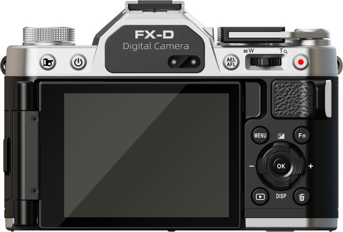 Yashica FX-D 100 Digital Film Simulation Camera achterkant