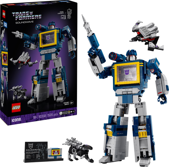 LEGO Icons - Transformers : Soundwave 10358 côté droit