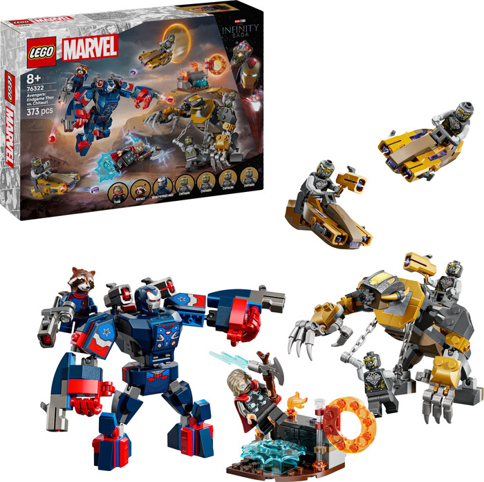 LEGO Marvel - Avengers : Endgame Thor contre Chitauri 76322 côté droit
