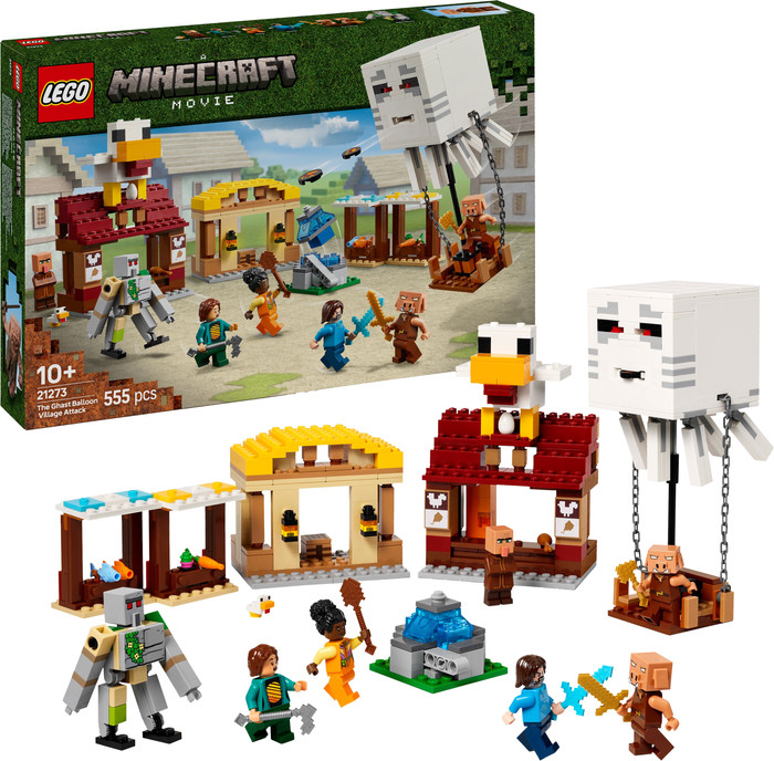 LEGO Minecraft De Ghast Ballon Aanval op het Dorp 21273 rechterkant