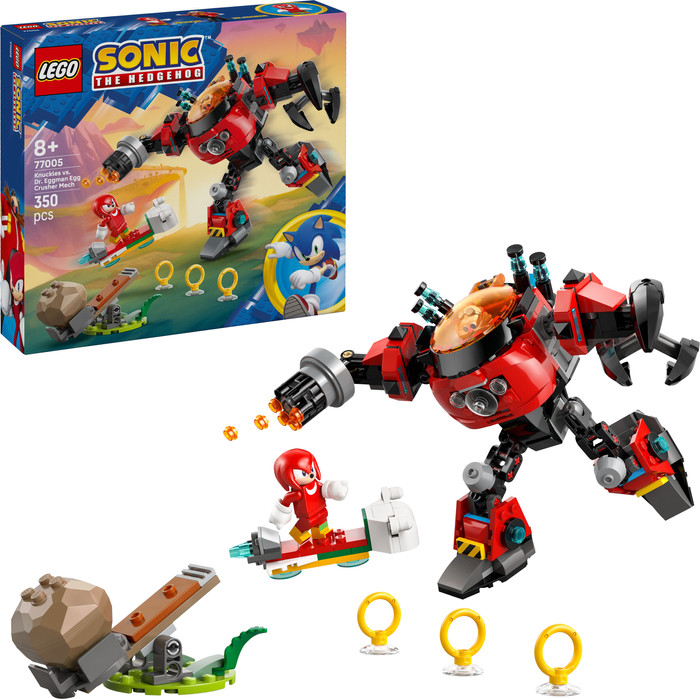 LEGO Sonic the Hedgehog Knuckles vs Dr. Eggman Egg Crusher Mech 77005 right side
