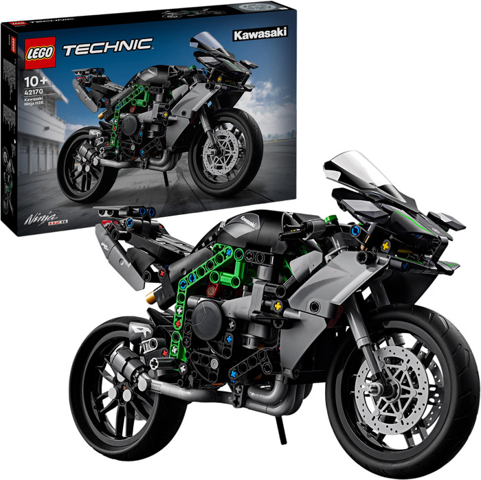 LEGO Technic Kawasaki Ninja H2R motor 42170 rechterkant