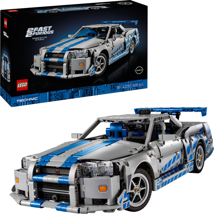 LEGO Technic 2 Fast 2 Furious Nissan Skyline GT-R (R34) Car 42210 right side