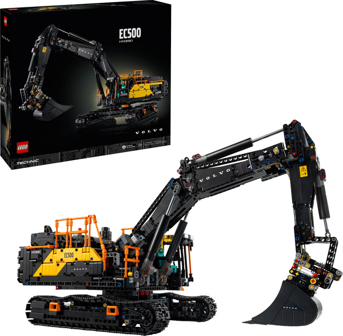 LEGO Technic Volvo EC500 Hybrid Graafmachine 42215 rechterkant