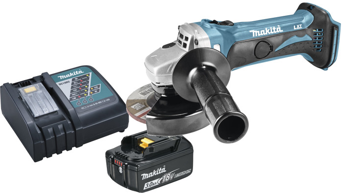 Makita DGA452Z + Makita Startset 18V LXT 3,0 Ah BL1830B/DC18RC Main Image