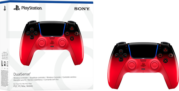 Sony Playstation 5 DualSense Draadloze Controller Techno Red verpakking