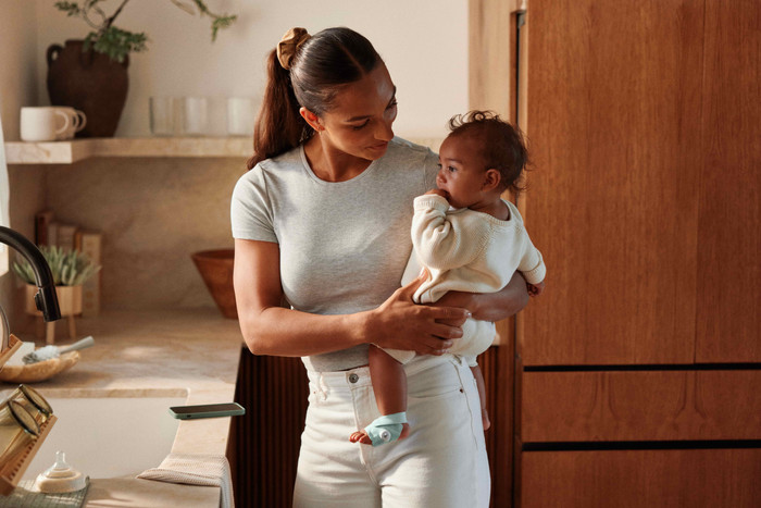 Owlet Dream Sock Dusty Rose OW-DS-RO product in gebruik