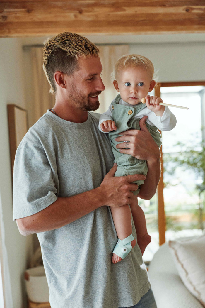 Owlet Dream Sock Dusty Rose OW-DS-RO product in gebruik