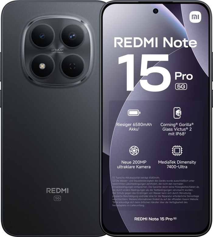 Redmi Note 15 Pro 256GB Zwart 5G Main Image