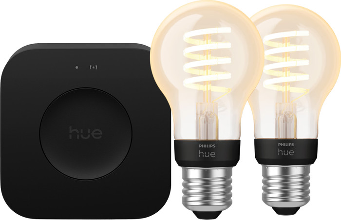 Philips Hue Filament White Ambiance Standaard Duo Pack + Bridge Pro Main Image