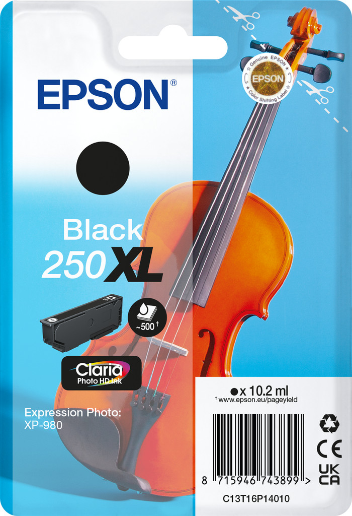 Epson Singlepack Black 250XL inkt Main Image