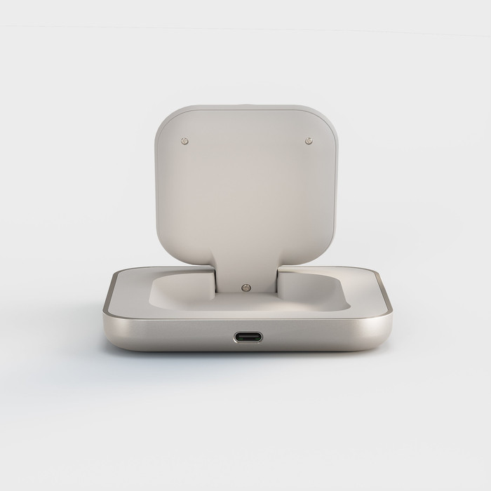 ZENS MagSafe en Qi2 Draadloze Oplader 15W met Standaard Wit achterkant