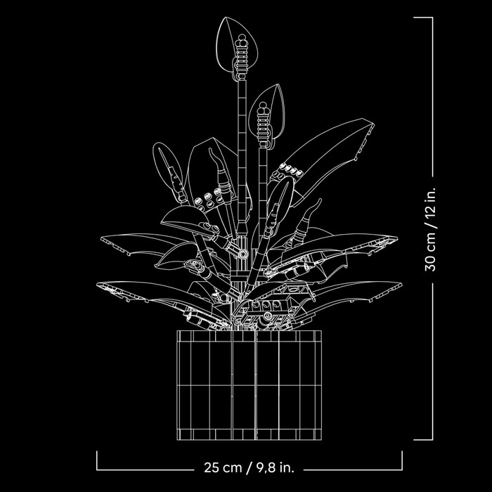 LEGO Botanicals Peace Lily 11504 detail