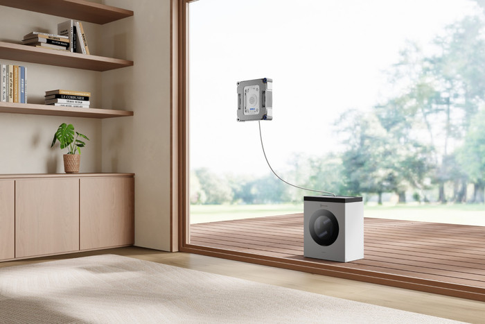 Ecovacs WINBOT W3 OMNI product in gebruik