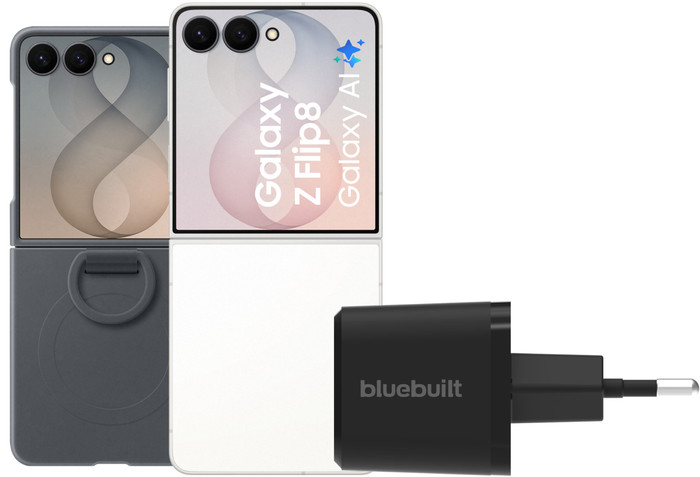 Samsung Galaxy Z Flip 8 256GB White 5G + Accessory Pack Main Image