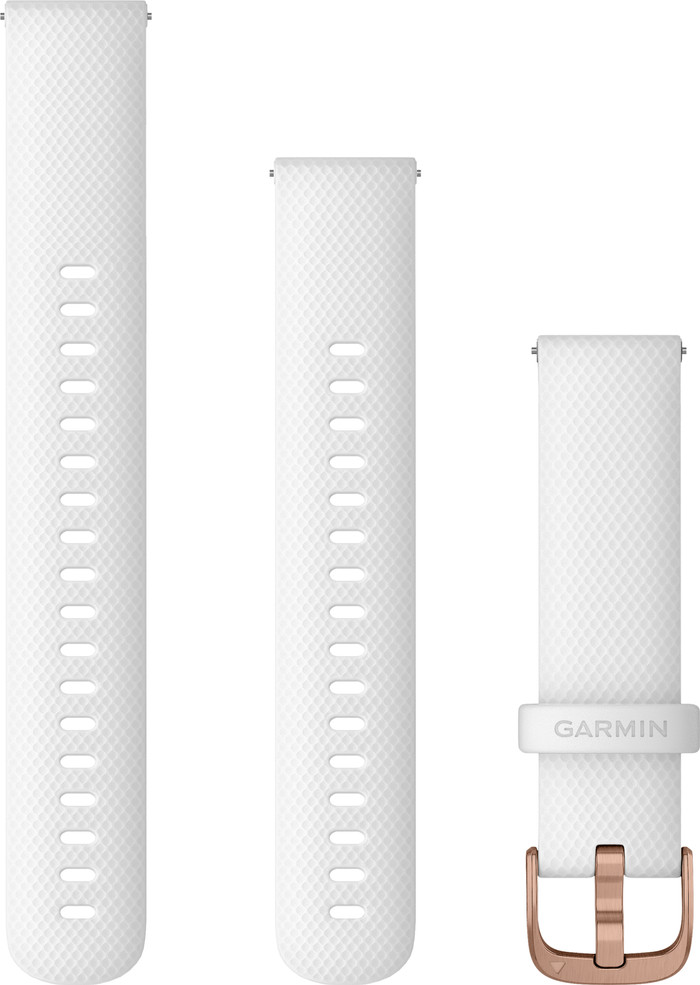 Garmin Siliconen Bandje Wit/Roségoud 18mm Main Image