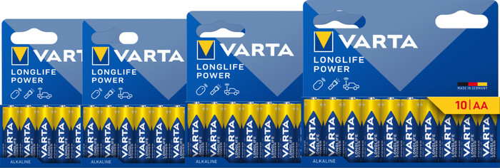 Varta Longlife Power AA Lot de 40 Pièces Main Image