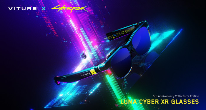 VITURE x Cyberpunk 2077 Luma Cyber XR bril visual leverancier