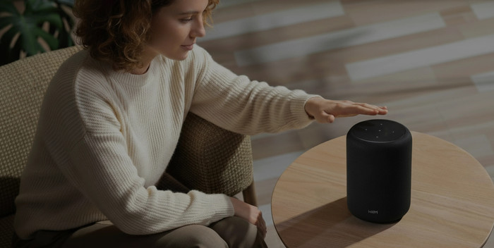 WiiM Sound Lite Zwart product in gebruik