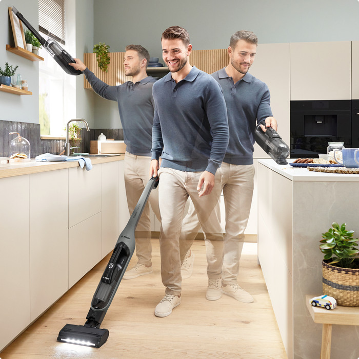 Bosch Series 4 Flexxo 28Vmax BHH4GN28 Grey product in gebruik