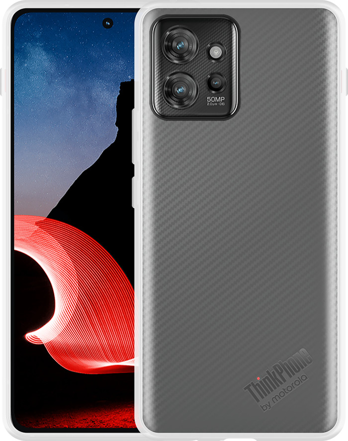 Just in Case Soft Design Motorola ThinkPhone Back Cover Transparant voorkant