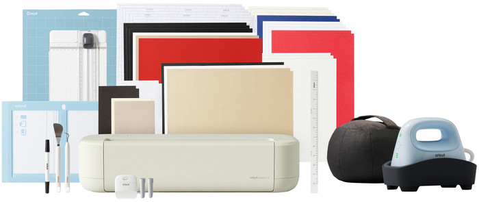 Cricut Explore 5 Essentials Pack + Hat Press Main Image