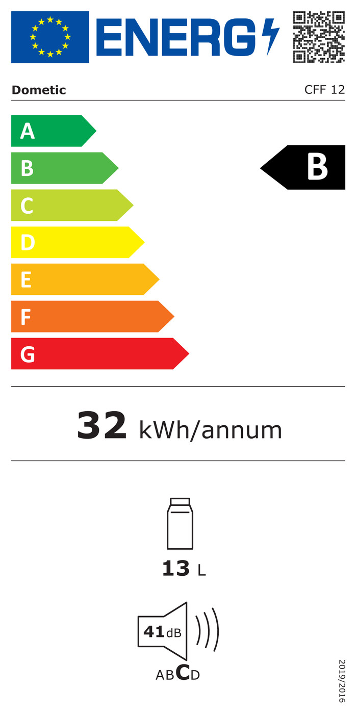 Dometic CFF-12 energielabel