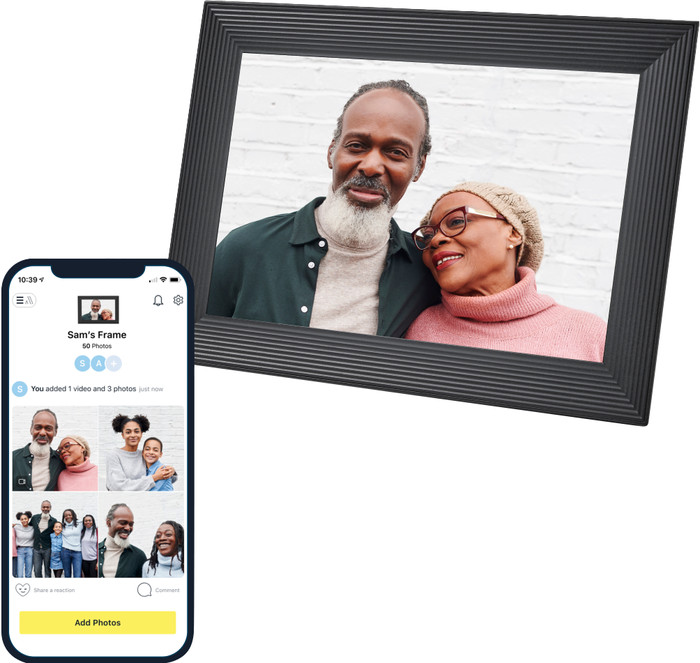 Aura Frames Carver Noir produit à l'usage