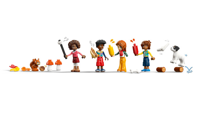LEGO Friends Gezellige Boshut in de Herfst 42705 detail