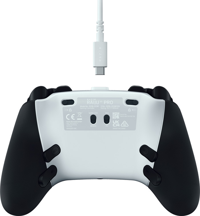 Razer Raiju V3 Pro Wit achterkant