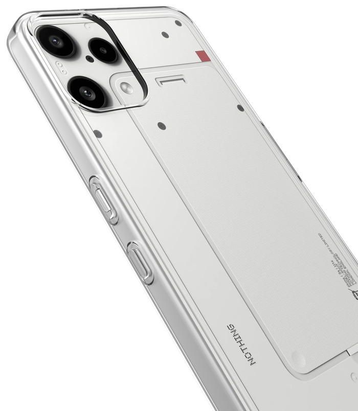 Just in Case Soft Design Nothing Phone (3a) Lite Back Cover Transparant voorkant