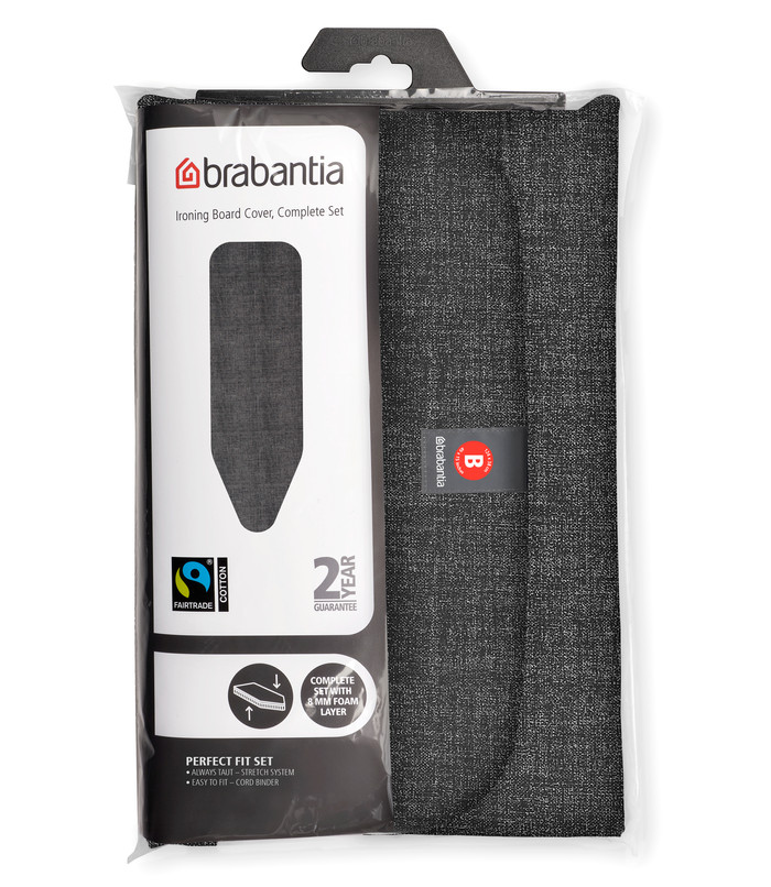 Brabantia Housse pour Planches à Repasser B, 124 x 38 cm - Denim Black emballage