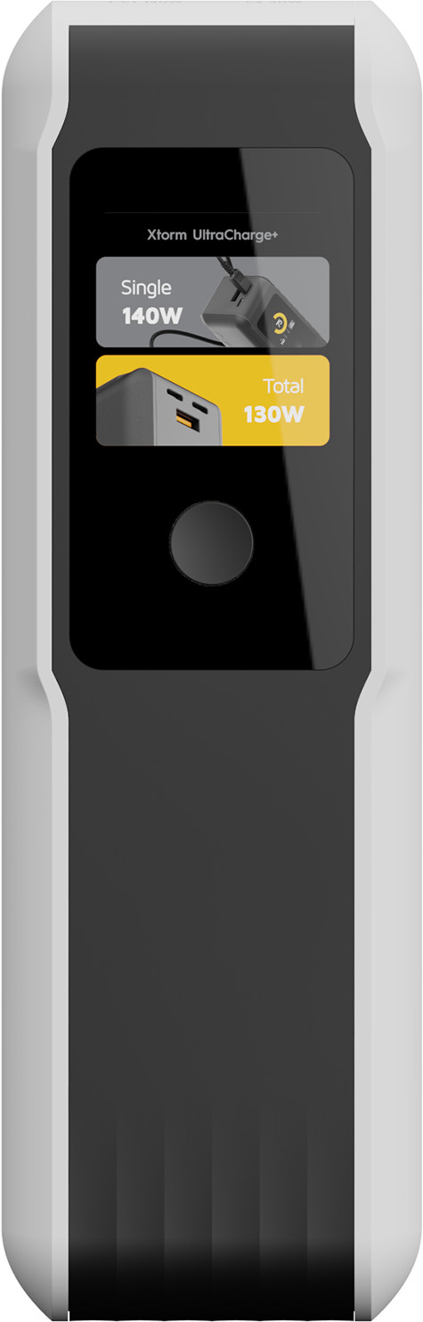Xtorm NextGen Batterie Externe 140 W 27 000 mAh Blanc côté gauche