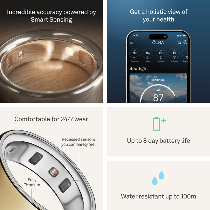 Oura Ring 4 Size 6 Gold visual supplier