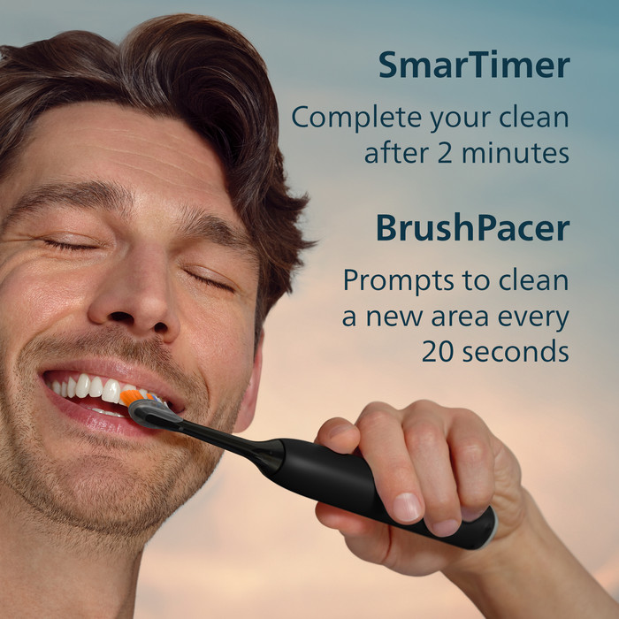 Philips Sonicare Series 7500 HX7421/14 Zwart product in gebruik
