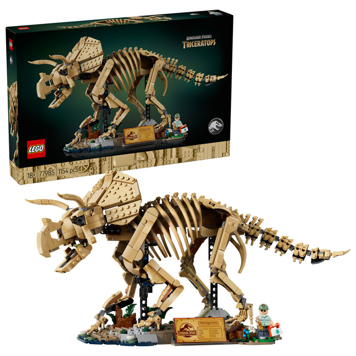 LEGO Jurassic World Dinosaurusfossielen: Triceratops 77985 rechterkant