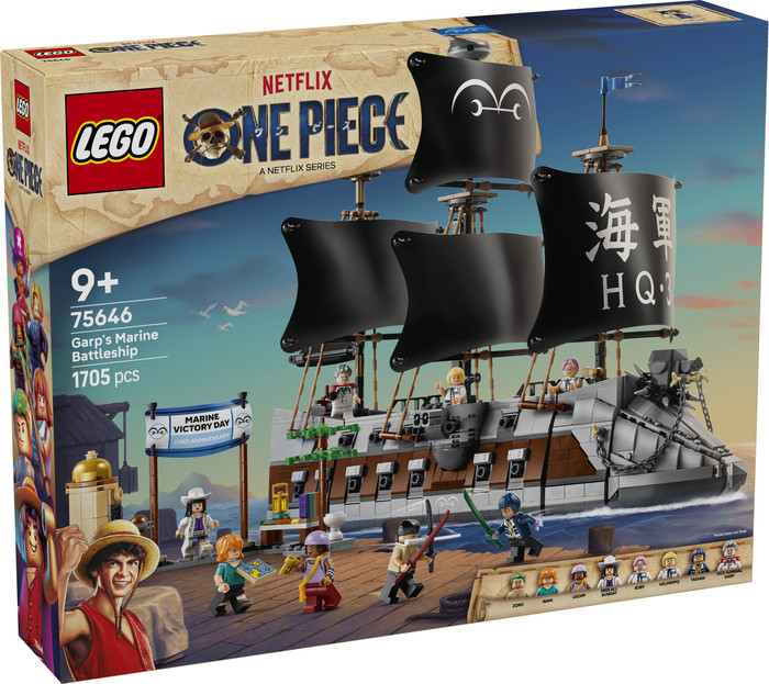 LEGO One Piece Het slagschip van Garp 75646 verpakking