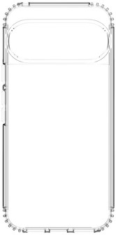 Just in Case Google Pixel 11 / 11 Pro Back Cover met Magneet Transparant voorkant